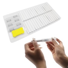 70PCS White Dustless Chalk with 6 Holders Eraser Non-Toxic Bulk Chalk