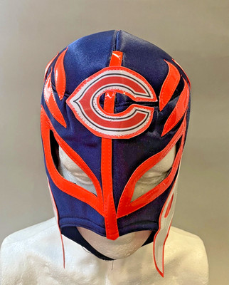 Chicago Bears style wrestler mask with new logo, Chicago Football fan mask,