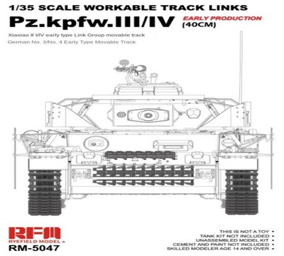 Ryefield-Model 1/35 5047 WORKABLE TRACK LINKS PZ.KPFW.III/IV EARLY PRODUCTION