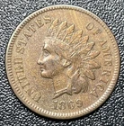 1869 Indian Head Cent 1c Better Grade VF Details Very Fine Cleaned