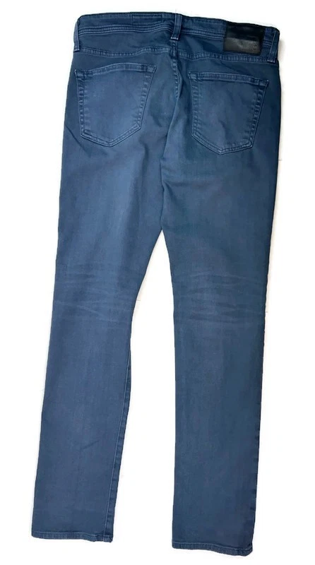 AG Adriano Goldschmied Tellis 牛仔裤男式现代修身尺寸 33 x 34 夜雨 — 第 4/4 张图片