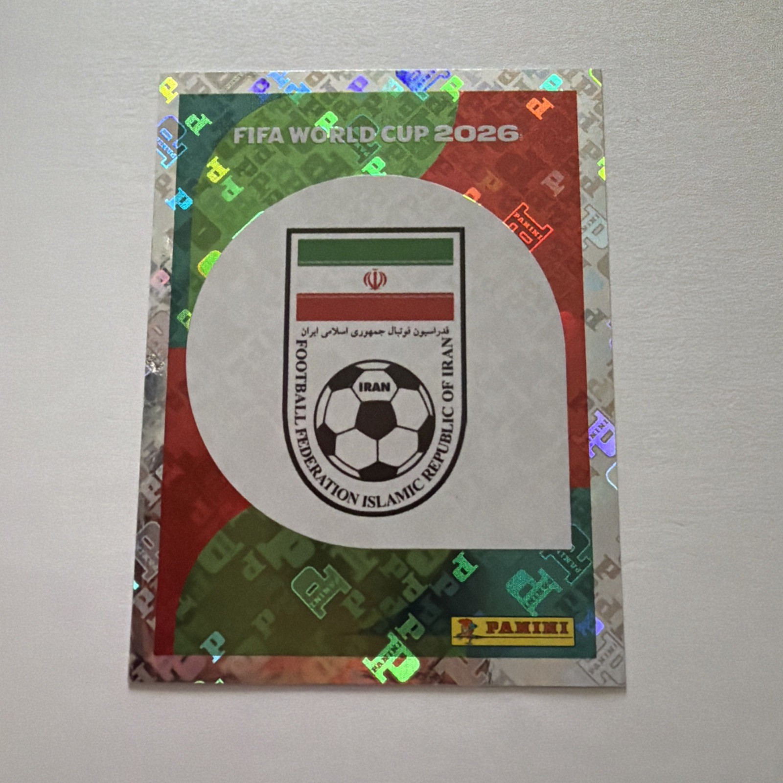 2026 Panini FIFA World Cup Sticker Foil Team Logo #IRN1 Iran