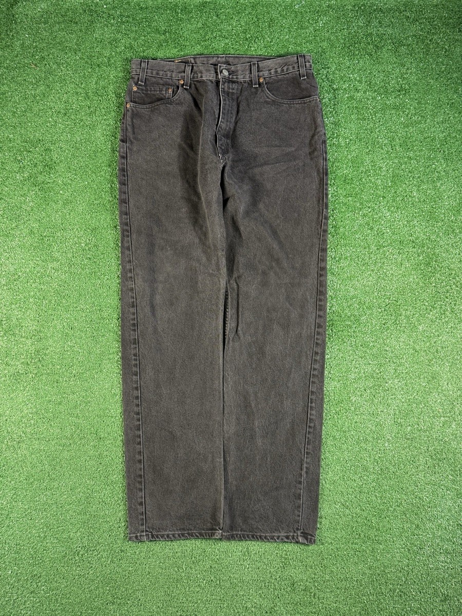 Levi's 505 Denim Black Jeans USA Made 505-0260 90s Vtg Sz 36 Levi's 505 Denim Black Jeans USA Made 505-0260 90s Vtg Sz 36