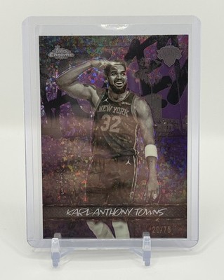 2025-26 Topps Chrome x Cactus Jack Karl-Anthony Towns Jacked Up PURPLE /75