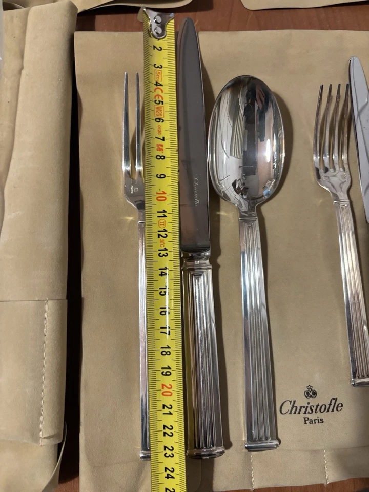 Christofle Posate TRIADE 8 Posti 48 Pezzi Nuovo - Immagine 3 di 4