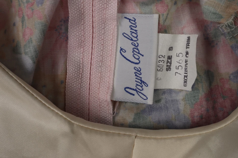 JAYNE COPELAND США девочка 8 цветочный Питер Пэн кружевной воротник Cottagecore Prairie платье - Изображение 4 из 4