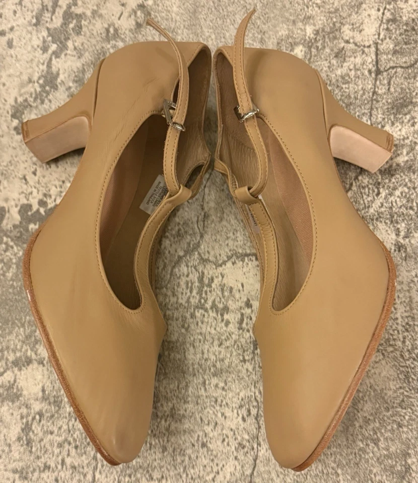 Zapatos de baile Bloch para mujer con correa en T-bar de 3", tostados, talla 10,5 Foto 3 de 4