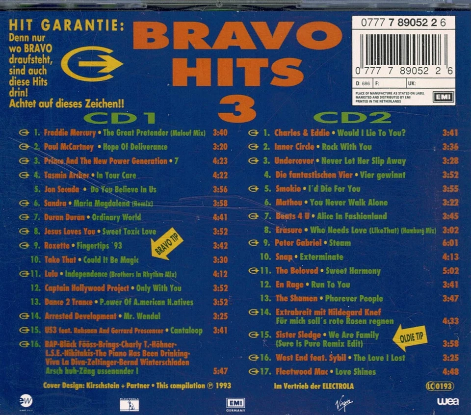Bravo Hits - Bravo Hits 3, Bravo Hits 11, Bravo Hits 12, Bravo Hits 15, 8 CDs - Bild 2 von 4