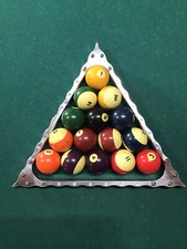 Billet Aluminum Pool Billiard Rack 15 ball Triangle With Matching Chalk Sleeve