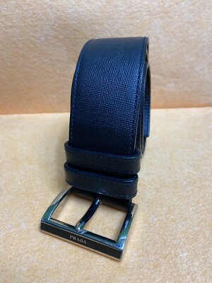 Schwarzer PRADA Leder Gürtel  1C 2749 | 90