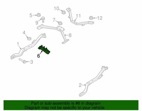 OEM NEW Ford 2013-2019 Special Service Police Sedan Center Support Dg1Z-9B007-A - Image 2 of 2