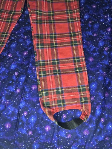 Vintage 90s Girls Plaid Stirrup Pants Size 7 - Amazing Cond - Picture 2 of 7