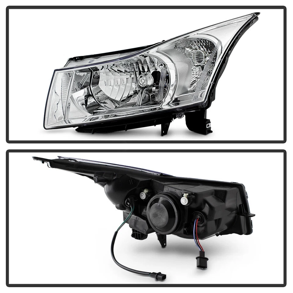 2011 2012 2013 2014 2015 Chevy Cruze Chrome Headlights Headlamps Left+Right Pair — 第 3/4 张图片