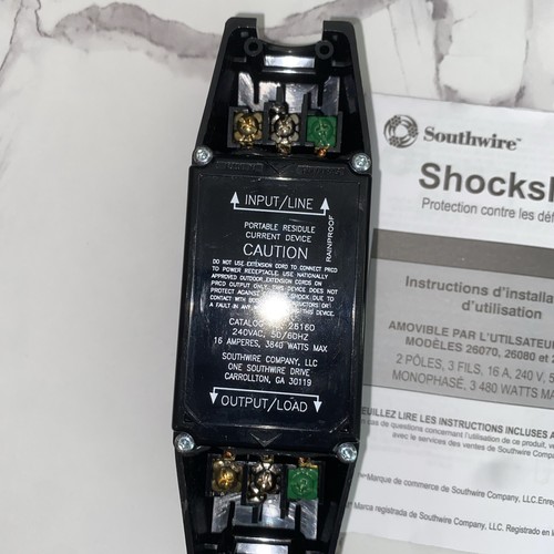 Southwire Shockshield TRC 26160 In-Line Portable Residual Current Device RCD - Picture 6 of 6