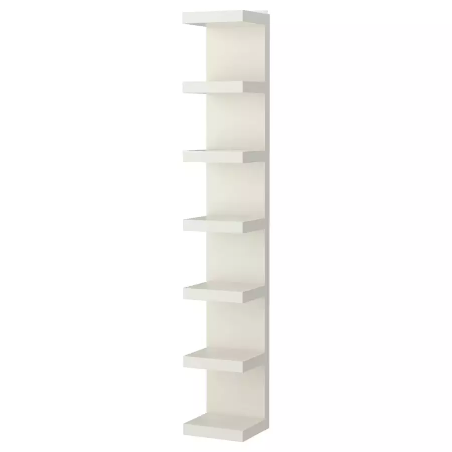 IKEA LACK Wall Shelf Unit Vertical Storage White 30x190cm Durable