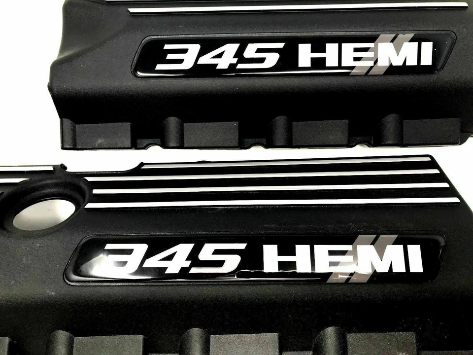 Válvula de cubierta del motor Dodge Challenger Charger 5,7 L 345 Hemi Destroyer gris 2 piezas Foto 2 de 3