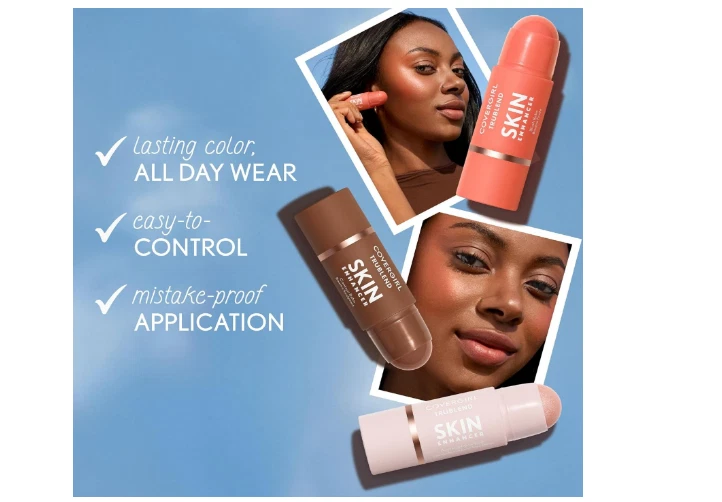 Barra de bálsamo potenciador de la piel CoverGirl Trublend, 220 color desnudo, barra de rubor, 0,21 oz Foto 4 de 4