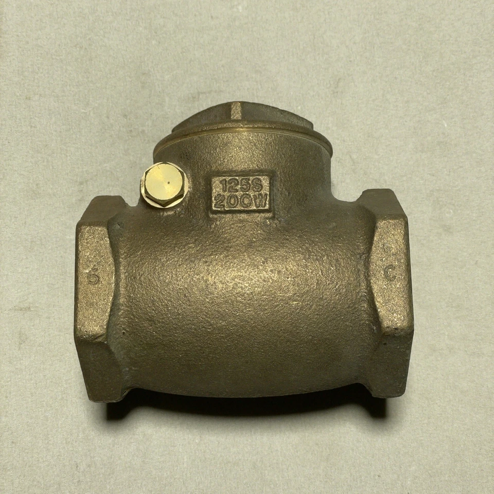 Milwaukee 2" Check Valve, 125 SWP-200WOG, Threaded Ends, T-Body IJ-2973-F8 - Image 3 of 4