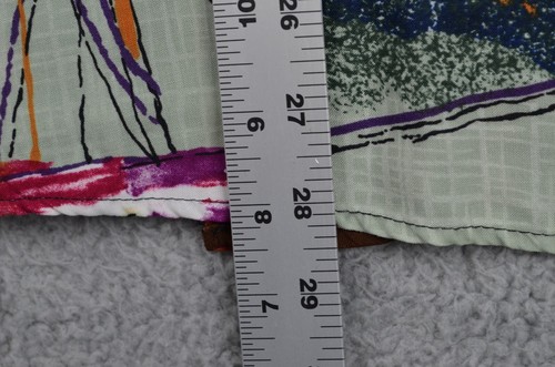 VTG 80s Caliche Abstract Shirt Womens Medium Watercolor Made USA Paper Tag - Picture 15 of 15