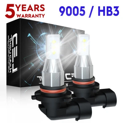 Pair 9005 HB3 LED Headlight Globes High Beam 10000LM For Toyota Kluger 2003-2019 - image 1 of 4