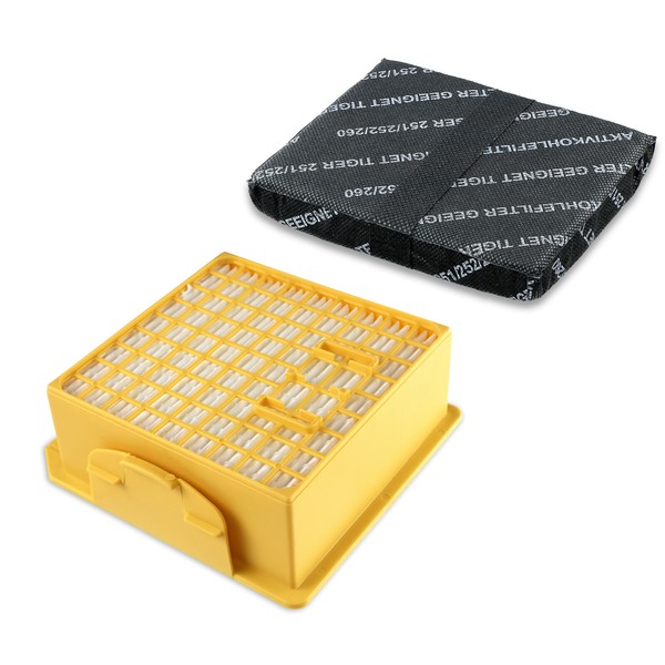 Aktivfiltersystem + Kohlefilter Geruchsfilter Geeignet FüR Vorwerk Tiger Vt 260-image