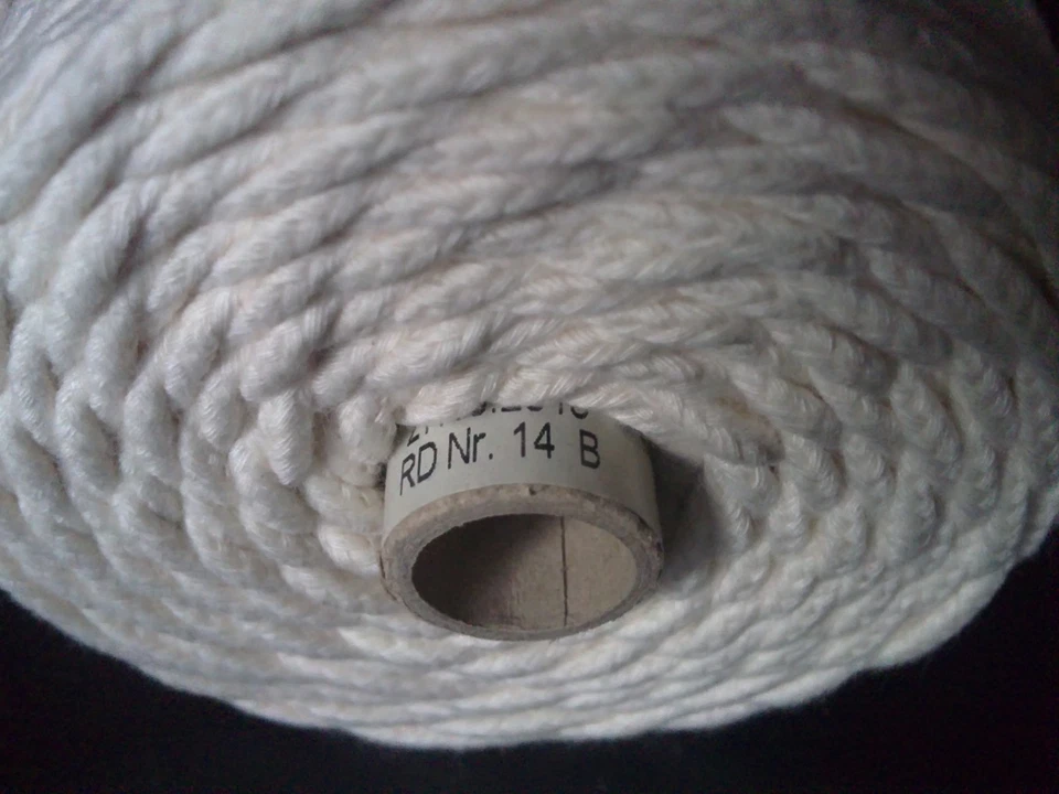 WICK'N FUN 1kg Rolle Kerzen Docht (290m Spule) Runddocht Nr.14 NUR 24 Cent pro Meter