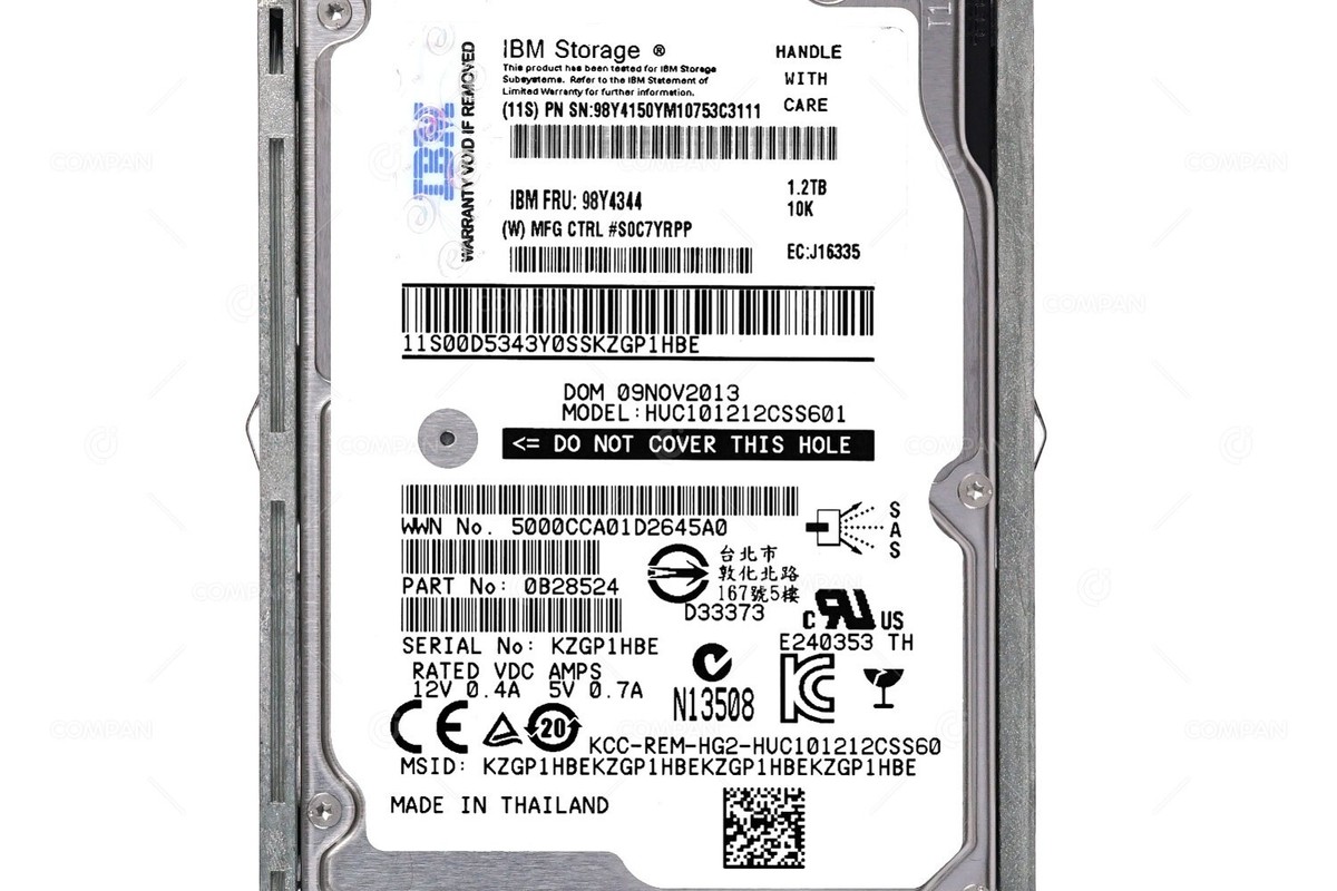 98Y4344 IBM HDD 1.2TB / 10K / SAS 6G / 2.5