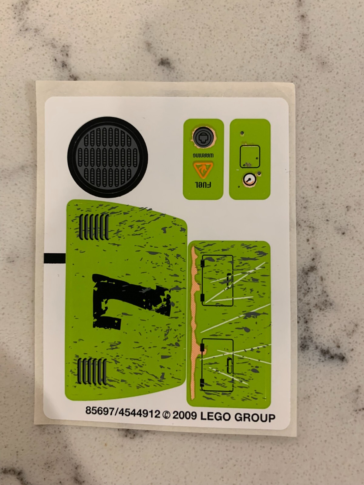 LEGO STICKER SHEET for 8707 Boulder Blaster, New & Genuine!