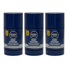 3 Pack Nivea Men Body Shaving Maximum Hydration Protecting Shave Stick 2.5 oz