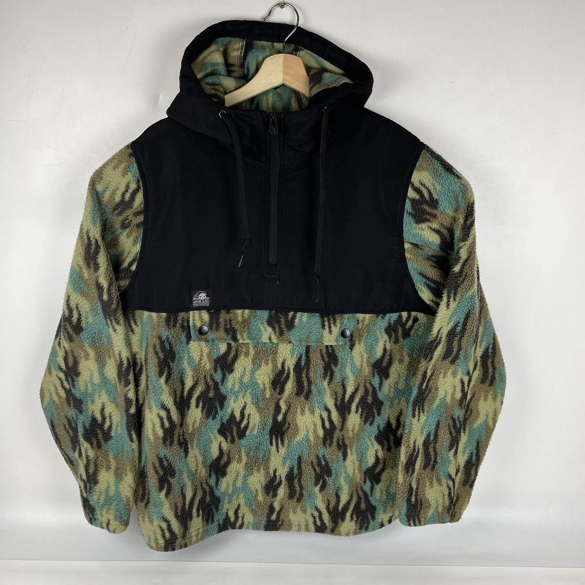 Lurking Class Sketchy Tank Men's L Tank Fuegoflage Fleece Hoodie Anorak  Jacket