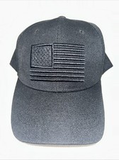 Black US Flag Adjustable Embroidered Baseball Cap