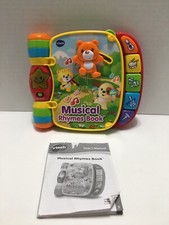 VTech Musical Rhymes Book Educational Toy with Users Manual -Colors Songs Lights