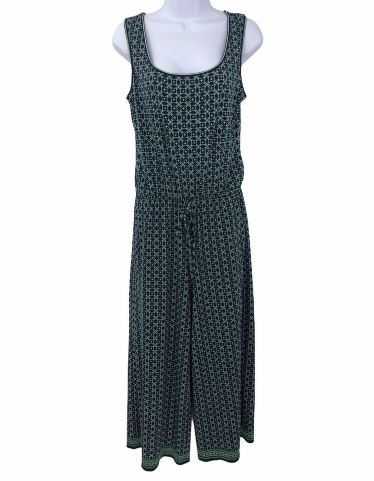 Maison Jules Womens Jumpsuit Size S Wide Leg Tied Waist Sleeveless Stretch - Image 2 of 4