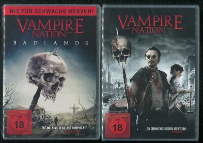 Vampire Nation + Badlands Teil 1+2 (DVDs) Horror/Zombie/Splatter - FSK 18 UNCUT!