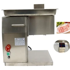 110V QX 3mm Commercial Meat Slicer Cutter Pork Beef Cutter Output 250kg/h 550W
