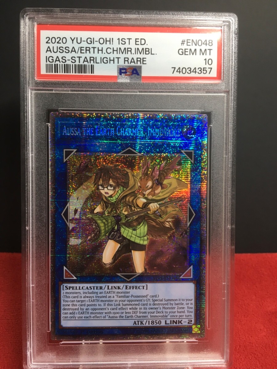 Aussa The Earth Charmer, Immovable Starlight Rare Yugioh Aussa The Earth Charmer, Immovable Starlight Rare Yugioh