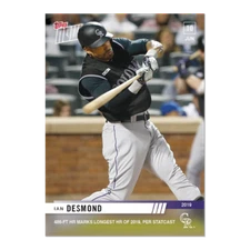 IAN DESMOND 2019 TOPPS NOW #357 COLORADO ROCKIES (SSP) PRINT RUN 146