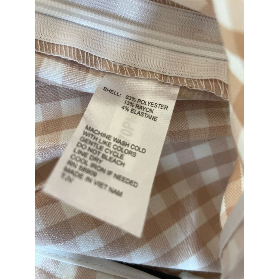 Nuevo Alex Marie Gingham Reese Bota Sarga Pantalones Talla 14 Arena/Rosa Foto 4 de 4