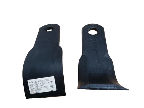 (QTY:2) OEM FLAIL MOWER BLADE BLD02992560 Bore 1'' Hole Beveled Edge EX-30/40/50