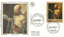 1993-Fdc.Enveloppe soie 1°jour**G.de la Tour-Art-Peinture-Timbre-Yv.2828