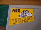 VINTAGE KLEBER ABB ASEA BROWN BOVERI STICKER DECAL