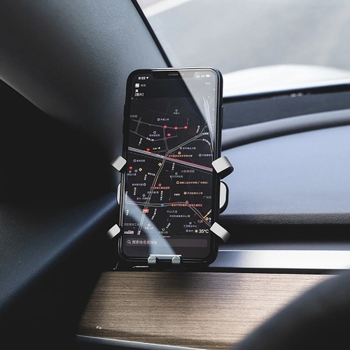 For Tesla Model Y/3 Adjustable Gravity Car Mount Stand Mobile Phone Holder Stand - Picture 4 of 13