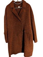 Poetry: Women's Italian Wool Overcoat, Double Breasted, Size Uk 22 Price Reduced