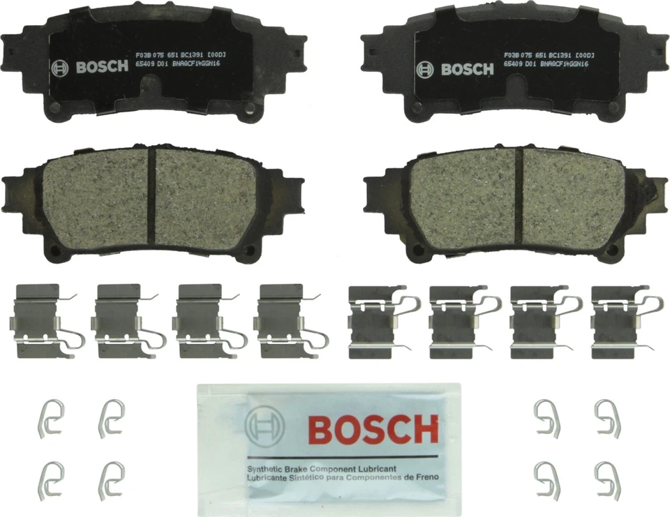 For 2011-2020 Toyota Sienna Bosch QuietCast Ceramic Brake Pads Rear 2012 2013 - Imagem 4 de 4