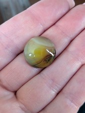 Banded Agate Round Cabochon Earthy Tones 18mm Flat Backed Cab