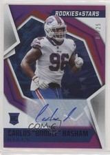 2021 Rookies & Stars Purple Signatures 4/25 Carlos Basham Jr Boogie Auto 0c2