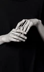 Solid 925 Sterling Long Band Statement Ring Handmade Jewelry Ring All Size R-130