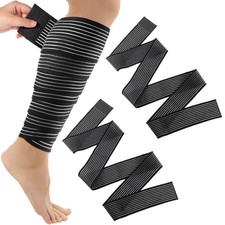 Syhood Compression Bandage Wraps for Leg, Elastic Calf Compression Sleeve Ank...