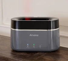 Airvana AquaFlame 0.13 Gal Ultrasonic Humidifier-Graphite V84535 NEW