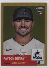 2022 Topps Chrome Platinum Anniversary Gold Refractor 12/50 Payton Henry #98 4l8